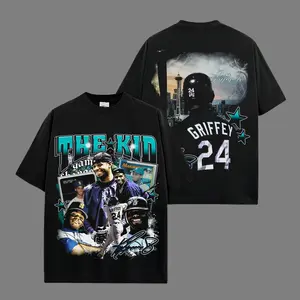 Ken Griffey Jr 24 Premium Shirt Cotton, The Kid Fans, Swingman Fans, Kid Griffey Shirt, Mariners Fans, Baseball Shirt, Game Day OutFit