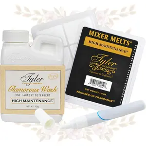 Tyler Diva Glamorous Wash Laundry Detergent (4 oz.) Bundle with Tyler Diva Mixer Melts and  Stain Remover Pen -  Diva  Pack Scented Bundle -   Laundry Detergent