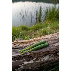 2.5" Sonar Minnow Green Pumpkin Hand pour soft plastic Made In USA pkg 5