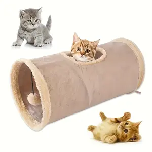 Cat Hiding Spot |Cat Tunnel Collapsible Funny Straight Cat Tunnel Toy Soft & Comfortable Cat tree Tube, Puppy Pet Lovers Gift cathouse PET PRODUCTS