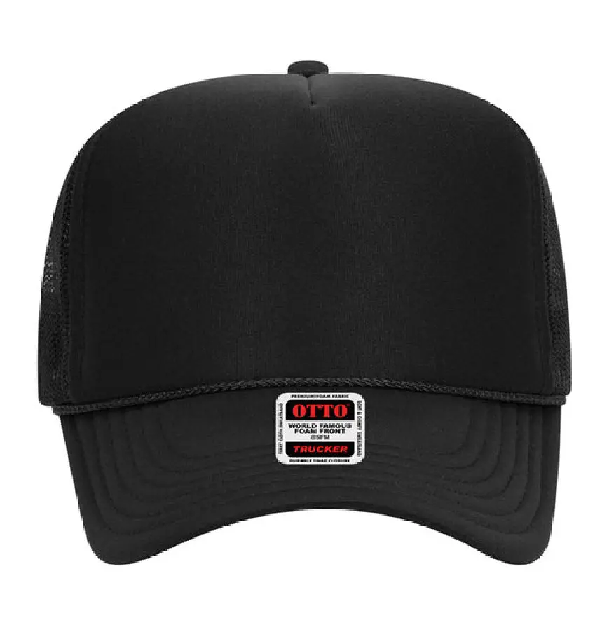 Otto Cap 5-Panel High Crown Mesh Back Trucker Hat