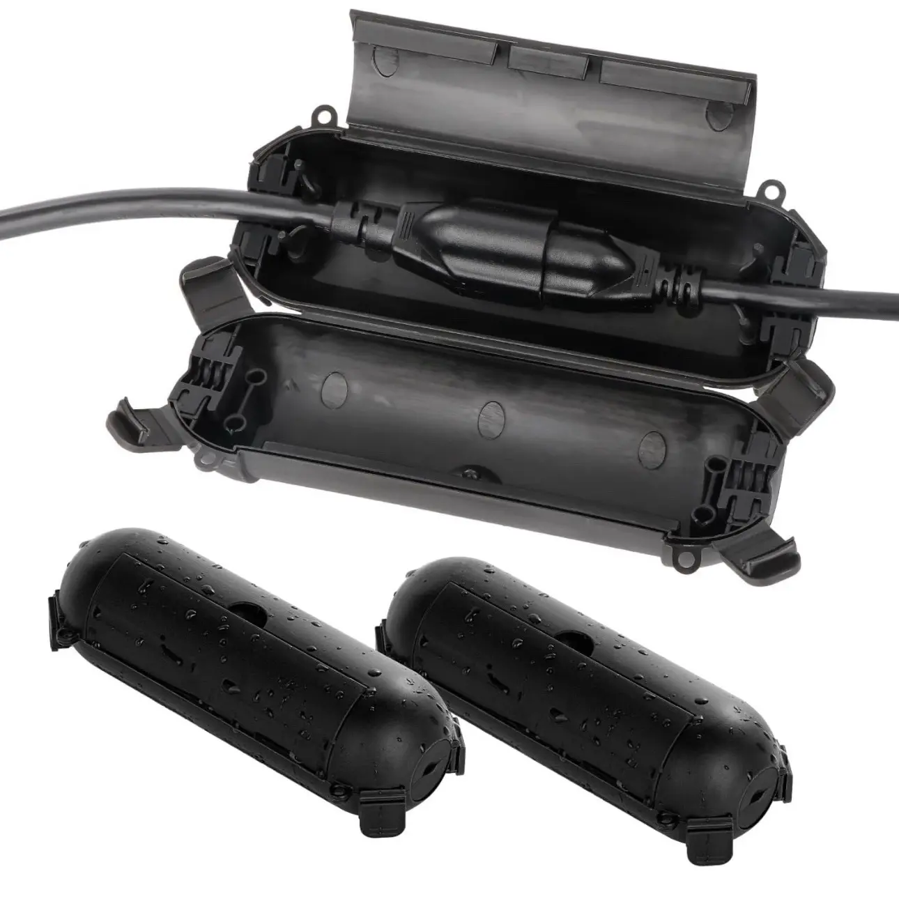 Outdoor Extension Cord Safety Cover for Home Use - Durable and Safe (3 pack) extension cord case