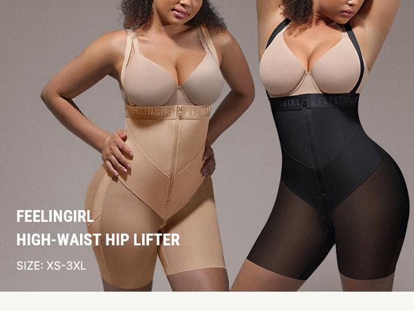 FeelinGirl New Drops FeelVibe Tummy Control Shorts Shapewear for Women Plus Size Butt Lifting Bodysuit Postpartum Body Shaper