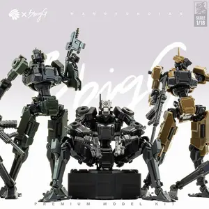 [2-Pack] 1/18 Scale Sci-Fi Soldier Mecha Model Kit, High Mobility Sci-Fi Robot, 3mm Universal Interface, DIY Customizable Toy Set