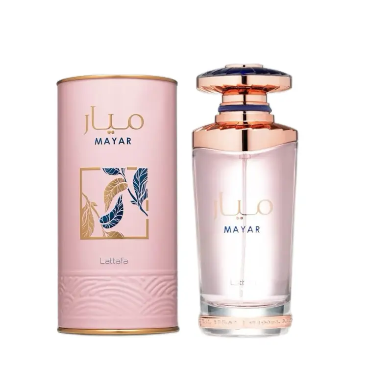 Lattafa Perfumes Mayar Pink for Women Eau de Parfum Spray 3.4 Ounces 100 ml Floral Fruity Scent with Raspberry Litchi Violet Leaf Peony White Rose Jasmine Vanilla Musk High Quality Fragrance