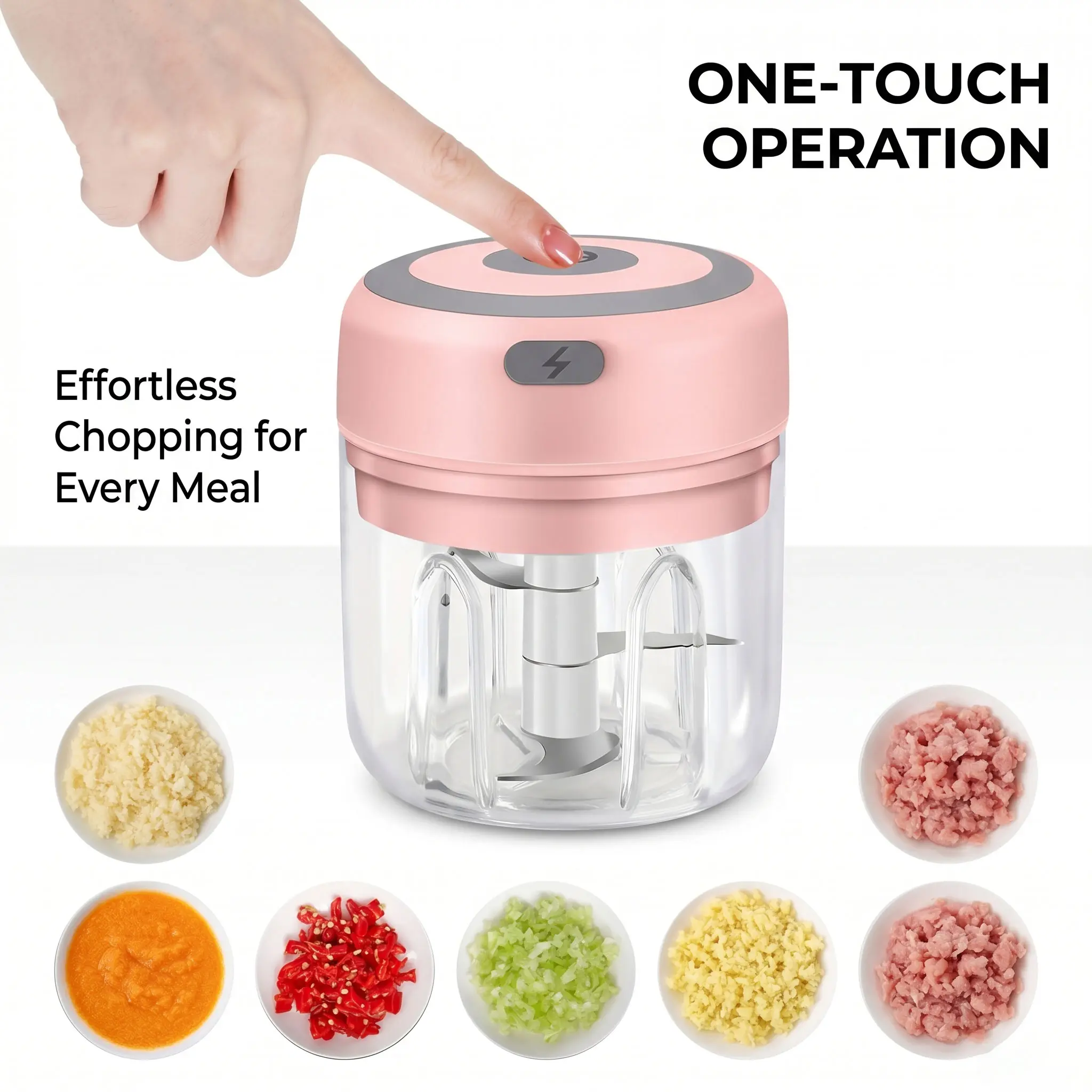 Portable USB Garlic Masher - Ideal for Home Cooking & Small Kitchens