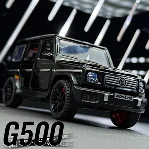 Big G Alloy Car Model 1:32 Boy Sound Light Toy G500 Simulation Car Model Collection Display Gift, 6 Doors, Sound Effect, Recoil, Lights