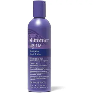 Clairol Professional Shimmer Lights Shampoo for Blonde & Silver Hair - Color-Enhancing Formula Brightens & Refreshes - 8 oz Bottle
