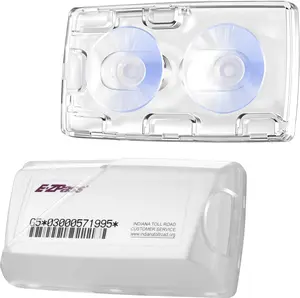 EZ Pass Holder with  Suction Cups for Windshield,Secure Your Toll Pass with Our EZ Pass Holder for Windshield,Only Fits EZ Pass Mini/Ipass,Clear,1 Pack