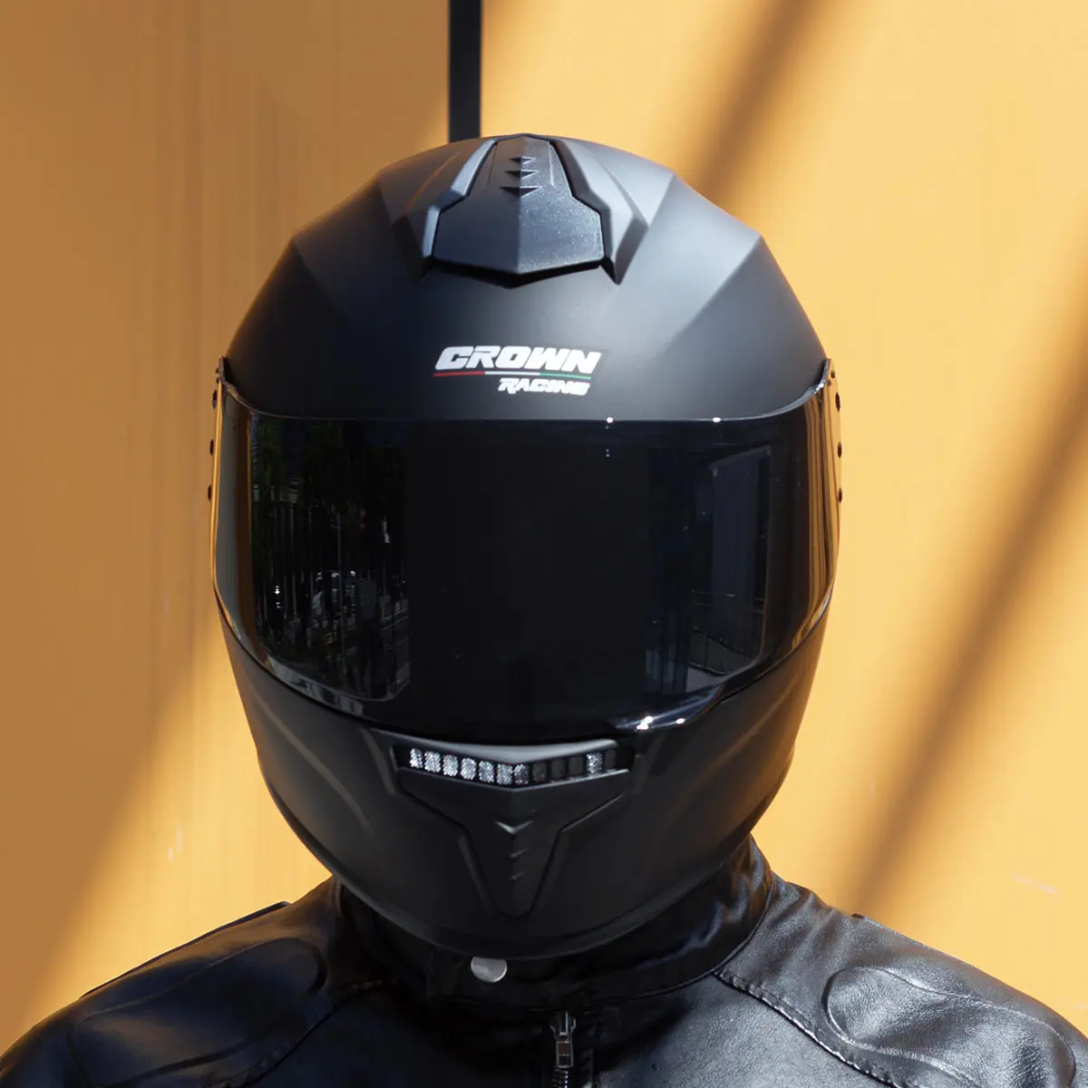 Crown Racing Motorcycle Helmets Full Face Motorbike for Adults DOT