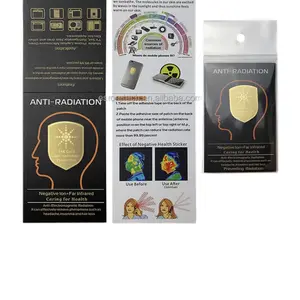 EMF Protection Anti-Radiation Quantum Shield Stickers - 100% Less Mobile Radiation - Gold/Silver