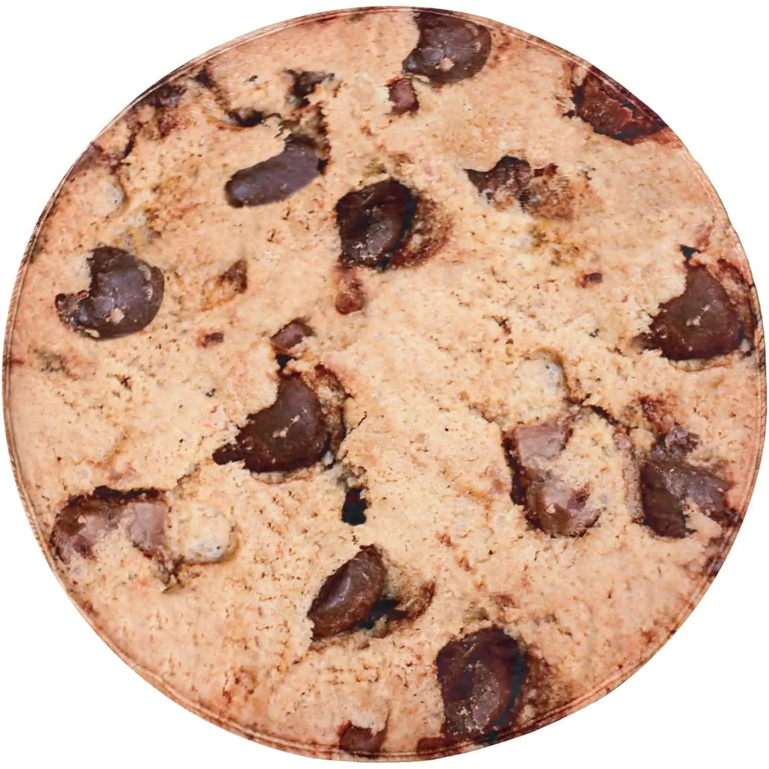 [Summer Vibes] PAUSEBOLL Realistic Chocolate Cookie Food Themed Print Blanket, 60x60in Size Wraps Body and Shoulders, Cozy Soft Comfy Throw for Adults, Couch Sofa Bed Decor (Textiles & Soft Furnishings), Cozy Throw Blankets, Food Themed Blanket