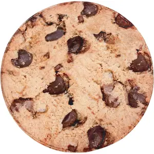 [Summer Vibes] PAUSEBOLL Cookie Blanket, Realistic Funny Food Blanket for Adults and Kids, Soft Chocolate Cookies Throw for Couch, Sofa, Bed, Fun Round Home Decor for All Seasons