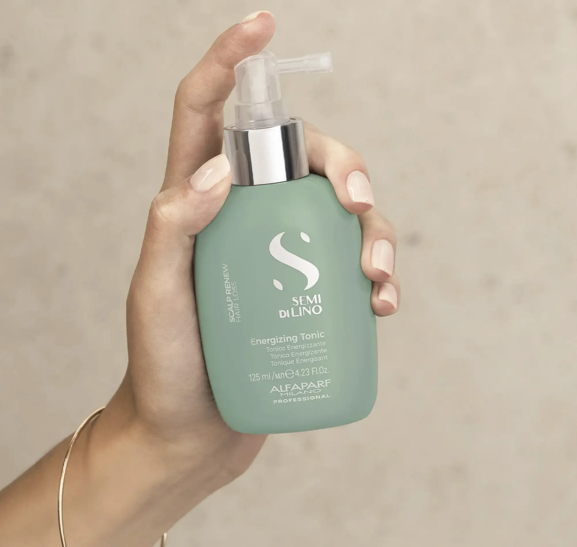 Semi Di Lino Scalp Renew Energizing Tonic - Leave-In Hair Care Product, Thinning Hair Growth Tonic with Lightweight Formula, Lactic Acid, Carnosine, UV Protection for Frequent Use