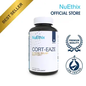 NuEthix Cort-Eaze Natural Dietary Supplement - Magnolia, Ashwagandha-Infused Recovery, Stress Support