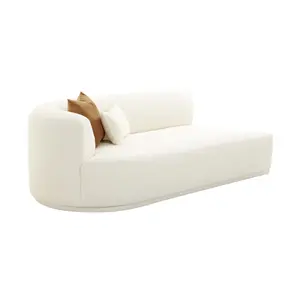 Fickle 82.5" Cream Performance Boucle Modular Loveseat Fickle 82.5" Cream Performance Boucle Modular Loveseat
