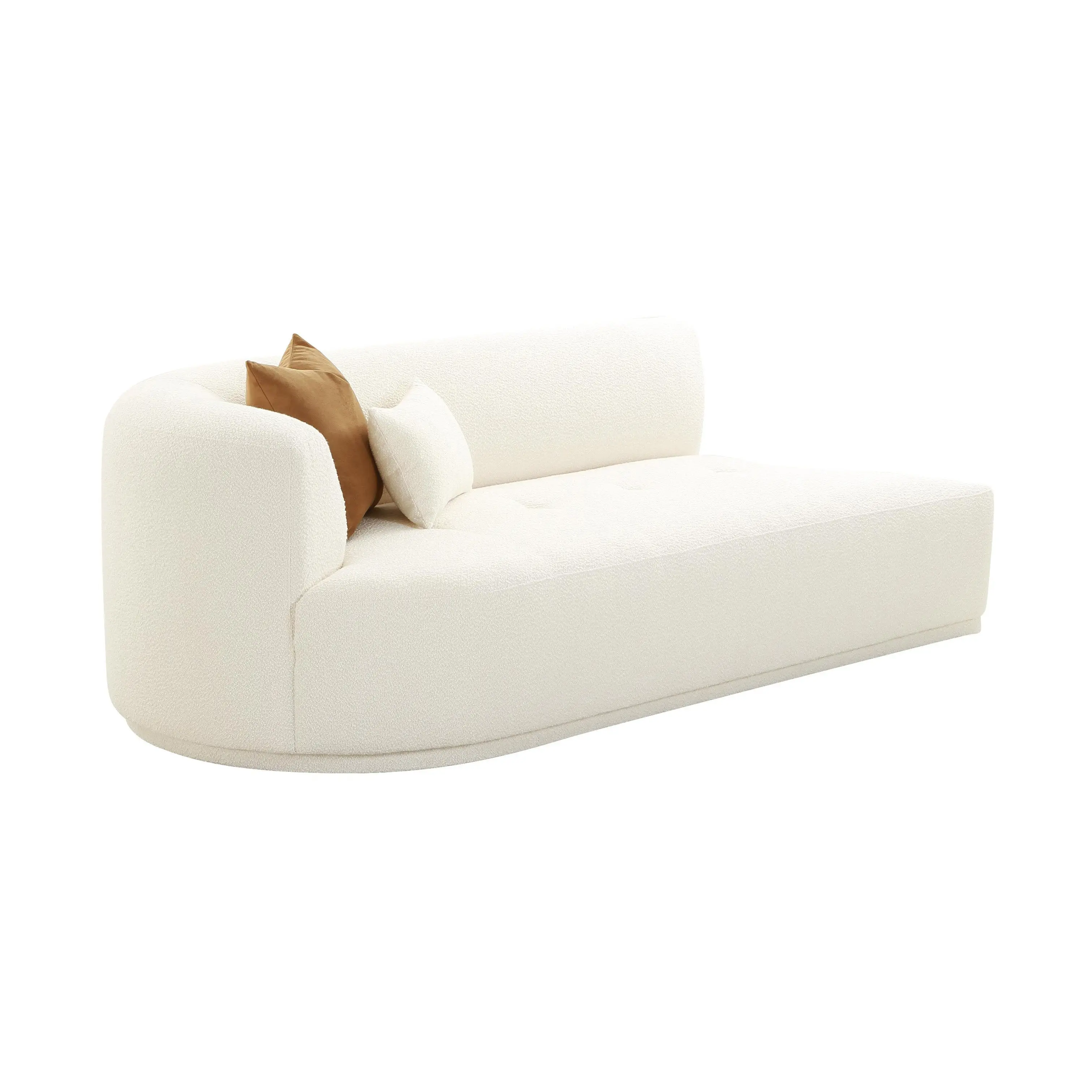 Fickle 82.5" Cream Performance Boucle Modular Loveseat Fickle 82.5" Cream Performance Boucle Modular Loveseat