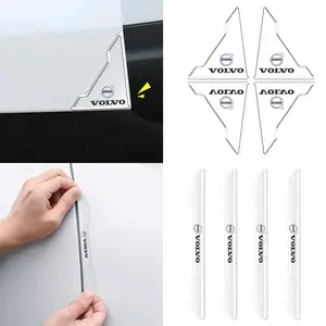 8pcs Car Door Handle Protection Film Sticker, Car Door Anti-Collision Strip, Corner Protector for Volvo Full Range Models, Car Decoration Accessories