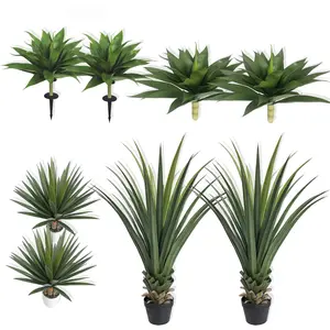 2-Pack Artificial Agave Desert Succulents, Multiple Sizes (1.3FT-1.5FT-1.8FT-4FT), Premium Ornamental Greenery for Indoor, Outdoor & Backyard Decor, Versatile Space Home Decor Supplies