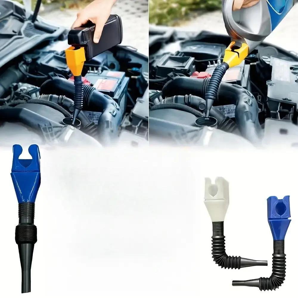 1pc, Oil Pouring Funnel, Wide Mouth Flexible Funnel, Snap-on Funnel, Car Refueling, Automotive Vehicle Tool, Car Fuel Filter Extension Tube Kit, Car Refueling Funnel with Filter, Gasoline Fuel Filter Extension Tube, Automotive Maintenance Tools