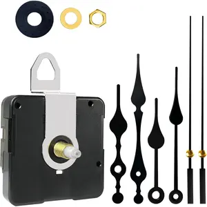 Clock Mechanism Replacement,Quartz  Operated Movement Silent DIY Wall Clock Repair  Replacement Shaft Lengths 16mm(0.63inch)