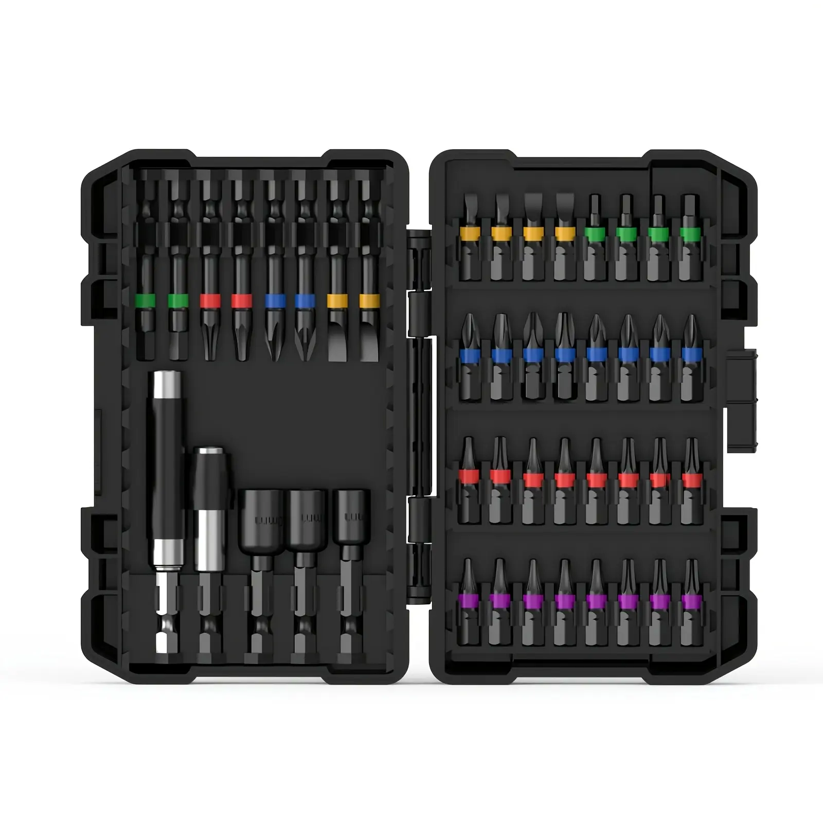 45pc Multi-Functional Screwdriver Kit, Anti-Slip Grip Magnetic Hexagonal Handles, Cross & Hex Magnetic Tips, Durable Storage Box for Household Repairs, Car Maintenance