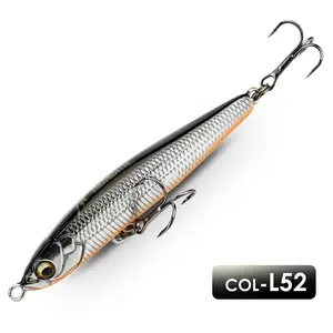 Baits for outdoor fishing: sinking pencil-type baits, vibrating sinking baits, suitable for long-distance casting, specifically designed for freshwater fishing of catfish, mandarin fish, and bass