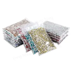 DIY Jewelry Making Supplies, Resin Beads 3mm-5mm, Bead Assortment, Flat Back Plastic Crystals, No Heat Glue Needed, Rainbow Stone, Craft Accessories