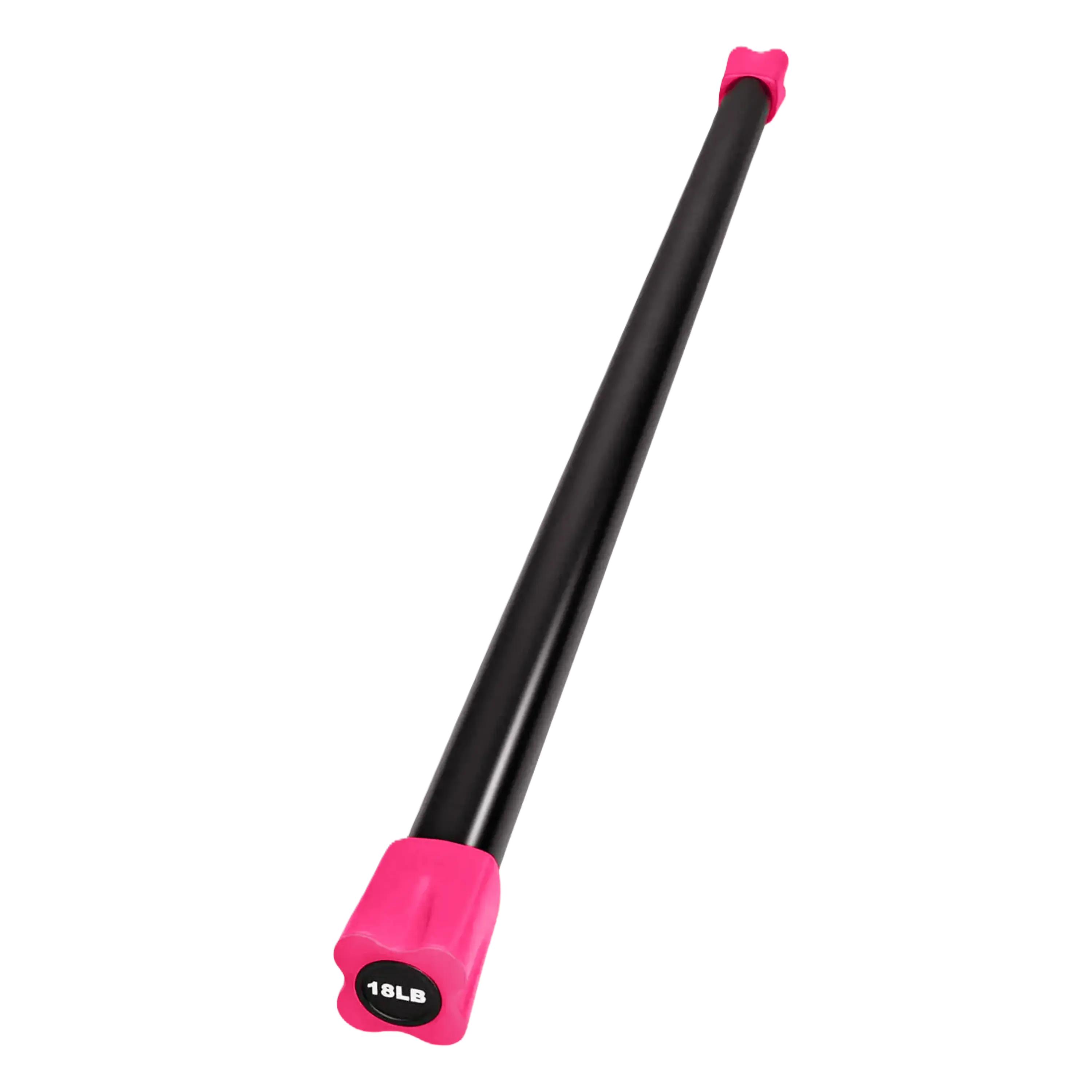 French Fitness Weighted Body Fitness Bar 18 lbs - Pink (New)