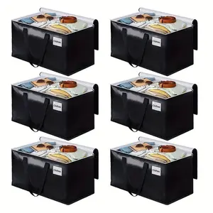 Foldable Clothing Cabinet Storage Bag, Waterproof PP Material, Extra Large Size, Durable Handle and Zipper, Storage Transportation Bag, Ideal for Moving and Packing