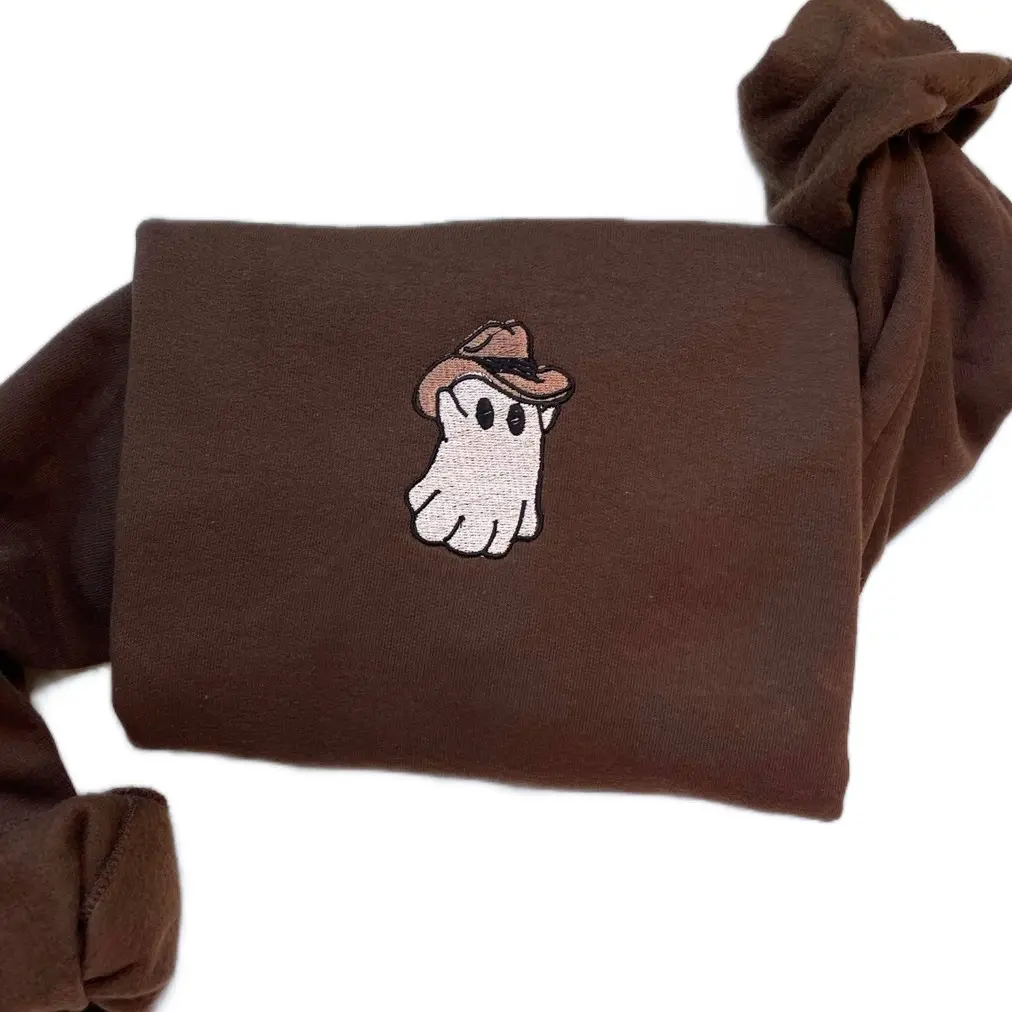 Cowboy Ghost Embroidered Sweatshirt