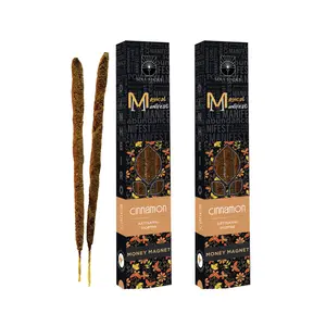 Magical Manifest: Money Magnet, Cinnamon Artisanal Incense Sticks Duo Pack Fragrance Scented
