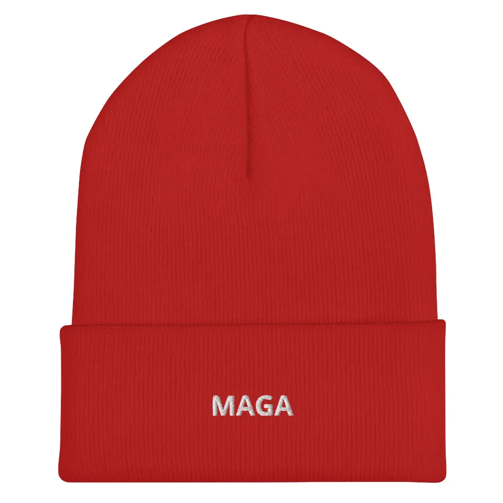 MAGA Minimalistic Cuffed Beanie