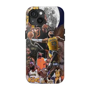 LeBron J@mes Themed Phone Case Premium Matte Texture, Protection, Shockproof, Anti-Drop, Anti-Fingerprint For IPhone 17-12, Pro Max, Pro Plus, and Samsung S25-22 Protection Safety
