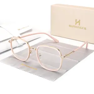 HAITONGCR Square Full Rim Reading Eyeglasses - High Definition, Lightweight Durable Impact PC Glasses, Unisex Design, Includes Glasses Case and Cleaning Cloth, High Definition Glasses