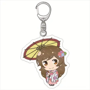 Cartoon Anime Kamisama Love Keychain Acrylic Figure Keyring Pendant Cosplay Jewelry Gift 2024