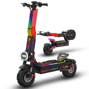 RD6 Pro Off-Road Electric Scooter for Adults, 10000W Dual Motor, 72V 35Ah, Up to 60 MPH, 75 Miles Long Range, 13" Pneumatic Tires, Foldable Commuter E-Scooter