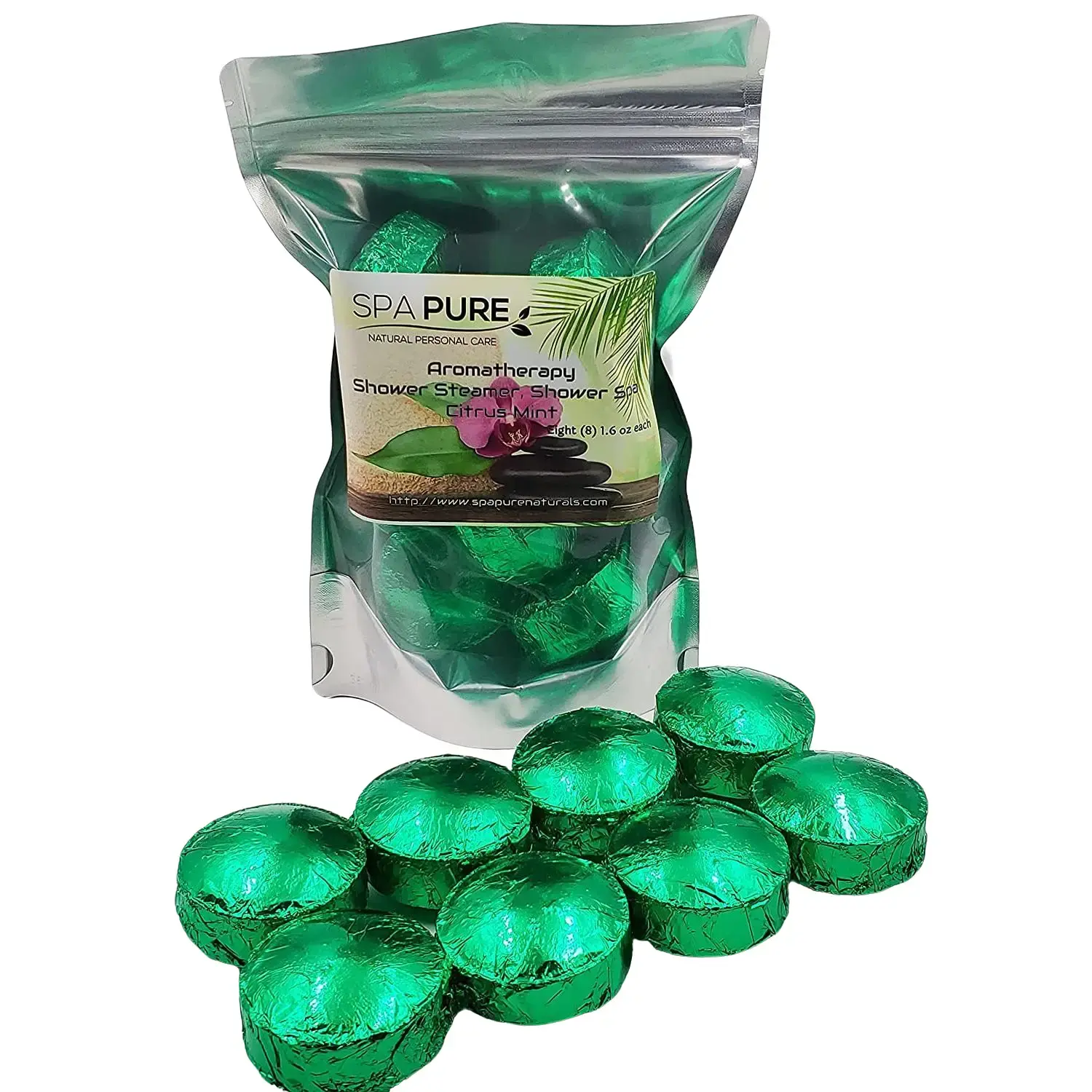 8 Aromatherapy Shower Bombs USA Made, 100% Natural/Organic Essential Oils-Transform your shower-Transform your mood