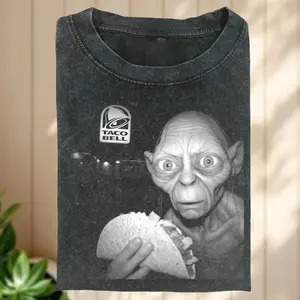 Comfort Colors Goblin & Taco Ring Shirt, Movie Meme Tee, Precious Taco, Movie Shirt, Golum Foodie, Gift for Movie Fans