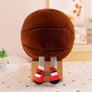 Football & Basketball & Volleyball Design Plush Toy, 1 Count Cute Sports Themed Stuffed Toy, Soft Plush Toy for Boys & Girls