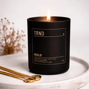 “Gold” Black Coconut Wax Candle – 10oz