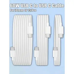 USB-C to Type-C Charging Cable [3ft/6ft/10ft], Fast Charge Data Line Sync Cord for iPhone 14 13 12 11 Pro Max XR XS X 8 7 6 Plus Se Mini