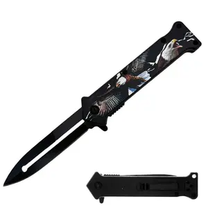 KN 1998-E 4.5" Assist-Open Knife - Eagle Glow In The Dark Handle KN 1998-E 4.5" Assist-Open Knife - Eagle Glow In The Dark Handle
