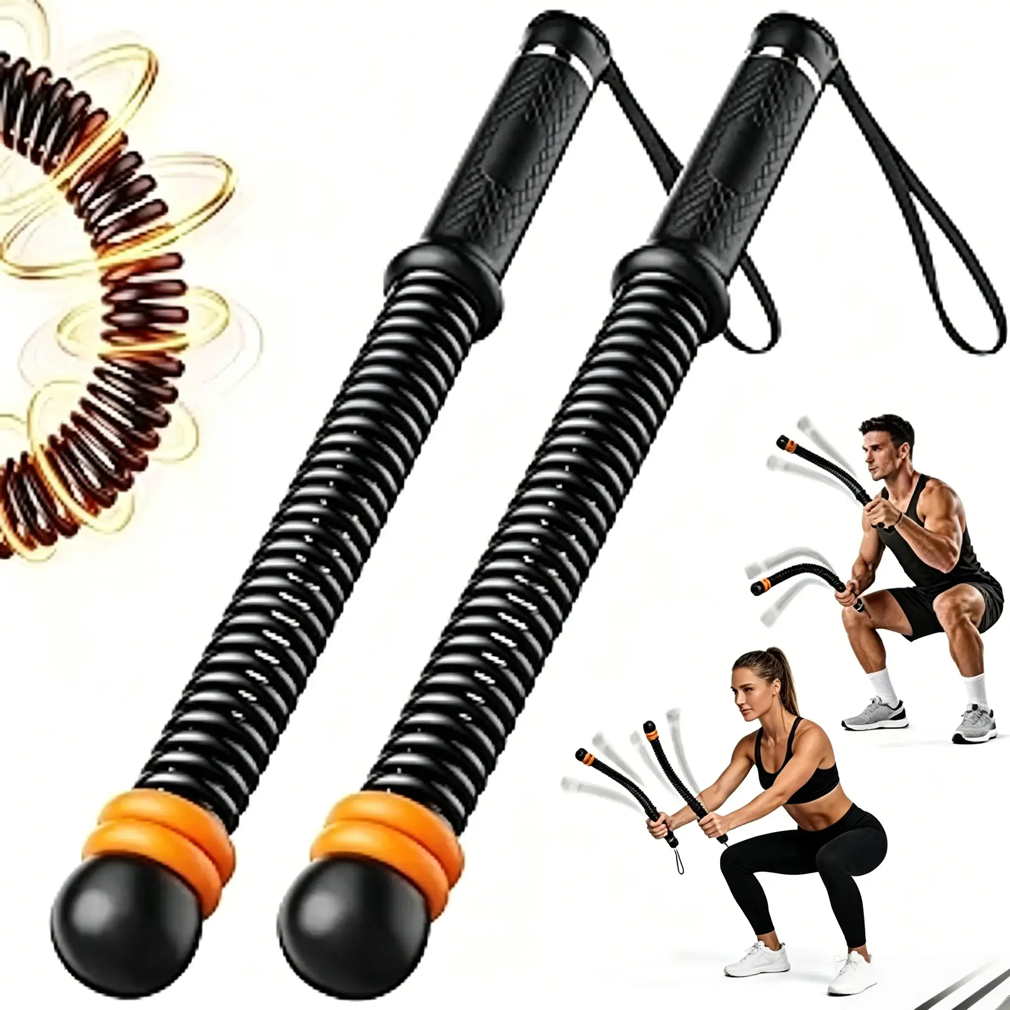 heavy resistance Unisex Weighted Ropeless Battle Rope - Quiet Design Workout Equipment with Adjustable Weights, Versatile for Women’s Home Gym Indoor/Outdoor Exercise
