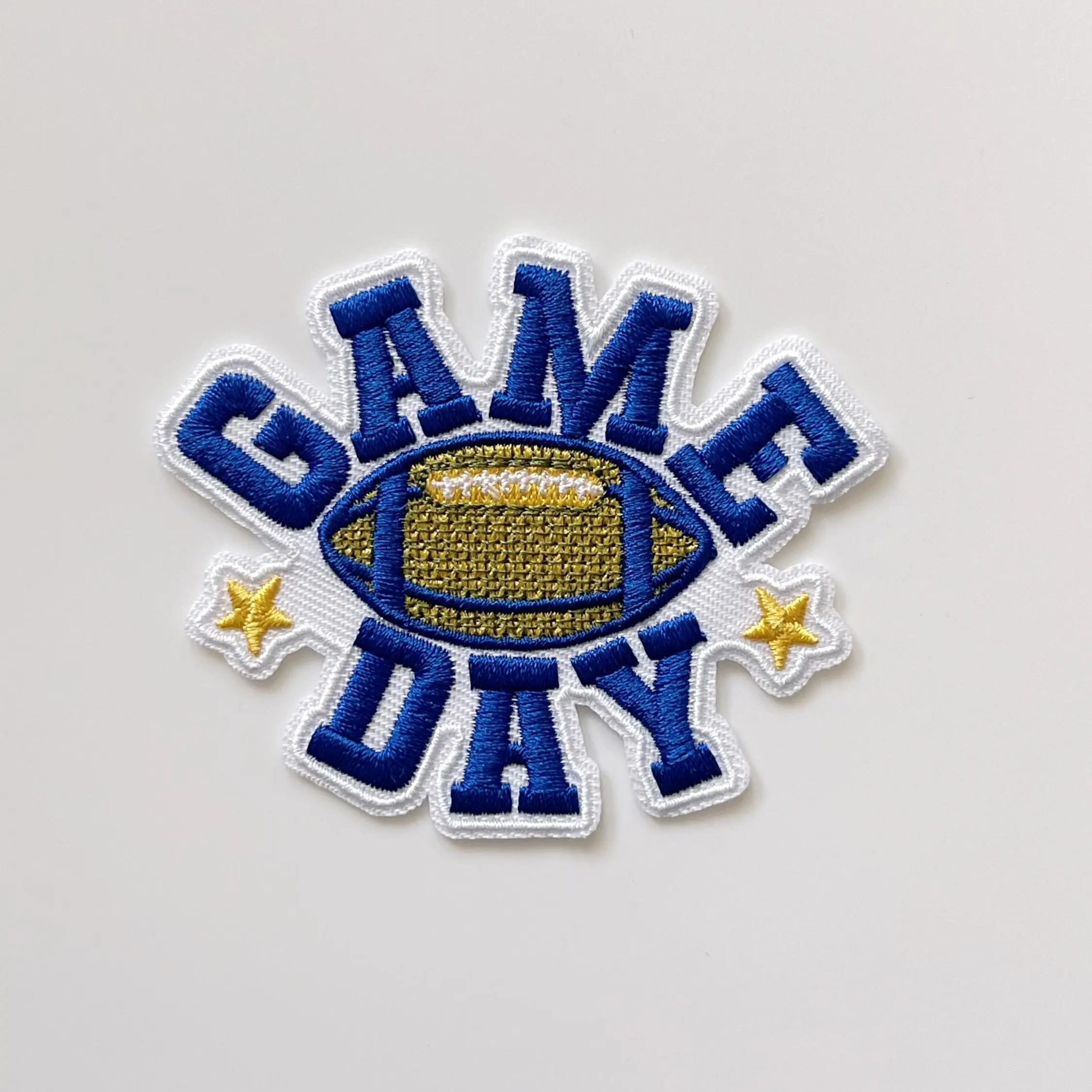 Iron on Patches, Game Day Patches, Patches for Jacket, Blue Game Day, Patches for Cheerleading, Patches for Sports Day, Letter Patch