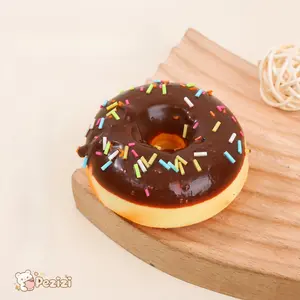 Squishy Donut Stress Ball PU Slow Rebound Sensory Toy 8cm Squeeze Fidget Tool for Anxiety Relief