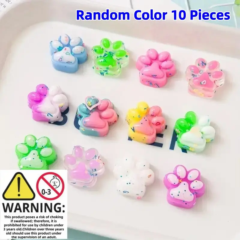 10 Mini Cute Cat Paw Soft Toys, Squishable Animal Paws, Easter Basket Filler, Halloween Christmas Party Bag Stuffers, Soft Squishy, Squishy Pack, Mochi Squishy, Kawaii Squishies