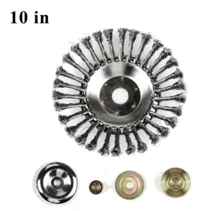 10 Inch Steel Wire Grass Cutter Head Twisted Wire Spool Accessory, Durable and Efficient Gardening Tool for Lawn Care