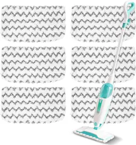 6 Pack Steam Mop Replacement Pads Compatible with Shark S1000/S1000A/S1000C/S1000WM/S1001C, Washable Reusable Microfiber Floor Steamer Cleaning Pads