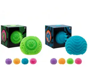 Velvet-Soft Sensory Fidget Toy with Textured Patterns – Ages 3+ (One Random Pack, Color Varies)